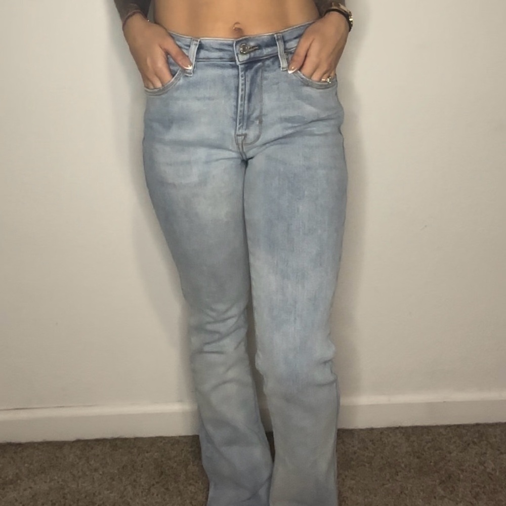 Kensie Sky Blue Wide Leg Jeans